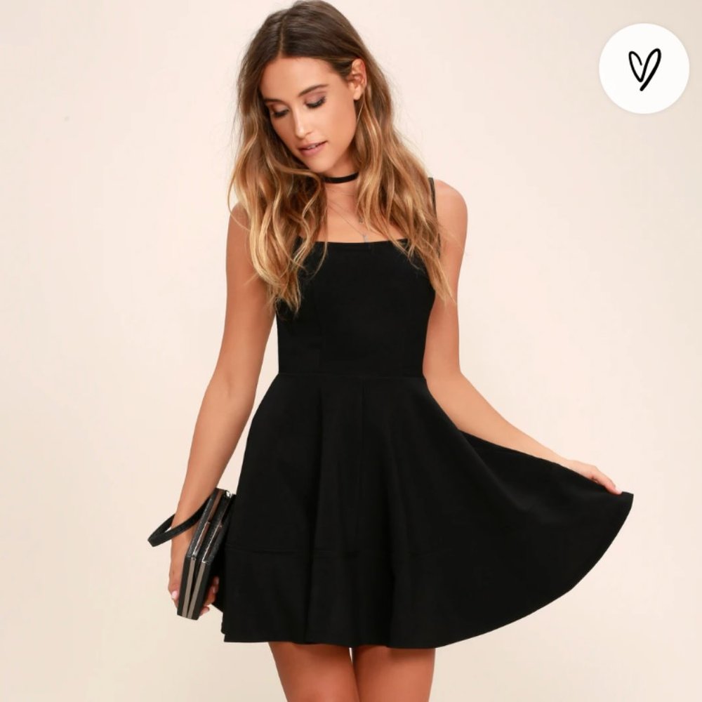 Lulus Home Before Daylight Black Dress